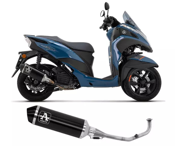Arrow Yamaha TRICITY 155 Full System Exhaust 2022-2023 – Urban Black Aluminium