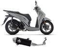 Arrow Approved Dark Aluminium-Stainless Steel End Cap Full System Exhaust URBAN for Honda Sh 125 / 150 2024-2026 - ARROW EXHAUSTS