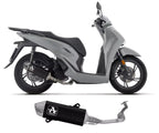 Arrow Approved Dark Aluminium-Stainless Steel End Cap Full System Exhaust URBAN for Honda Sh 125 / 150 2024-2026 - ARROW EXHAUSTS