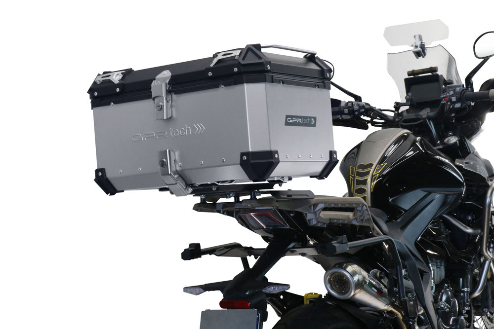 GPR Tech Alpi-Tech 45L Aluminium Top Case with Specific Fitting Plate - Zontes 350 T1 ADV (2022–2024) - Silver - image 6