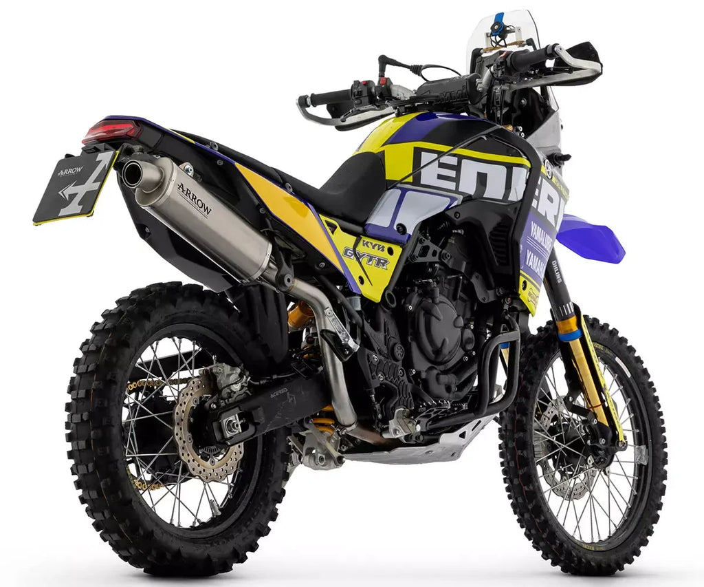 Arrow High Pass Titanium / Stainless Steel Limited Edition Full System Exhaust for Yamaha Tenere 700 2019-2026 - ARROW EXHAUSTS