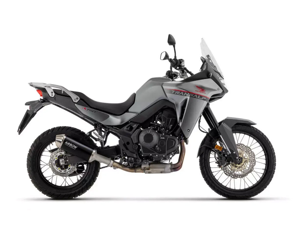Arrow Black Aluminium Limited Edition Full System Exhaust for Honda XL 750 Transalp 2023-2024 - ARROW EXHAUSTS