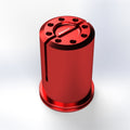 Kbike Steering Stem Nut Long Version for Ducati – Red