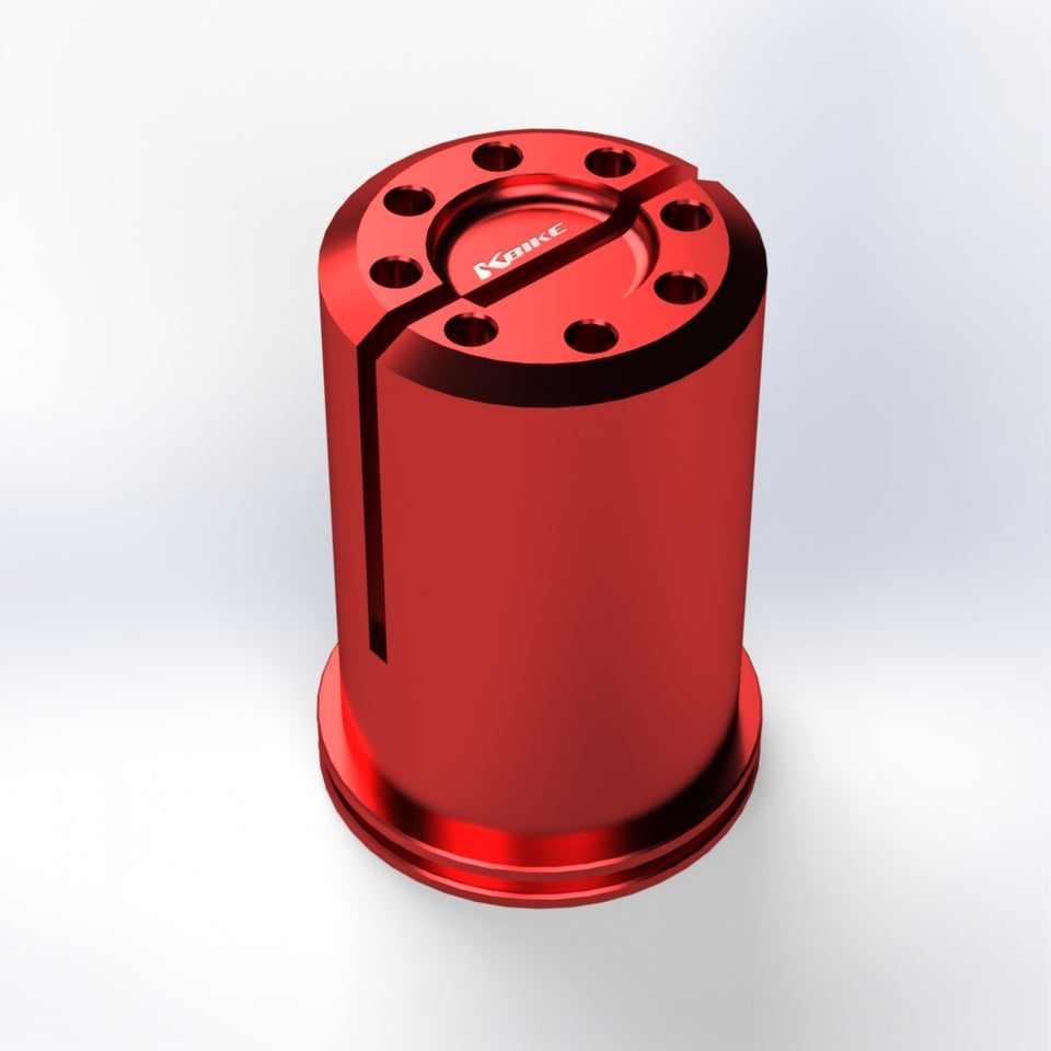 Kbike Steering Stem Nut Long Version for Ducati – Red