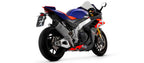 Aprilia Rsv 4 1100 Factory 2021-2023 Exhaust Muffler Arrow Pista Titan Link Pipe Titanium - 71003PT - ARROW EXHAUSTS