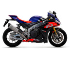 Aprilia Rsv 4 1100 Factory 2021-2023 Exhaust Muffler Arrow Pista Titan Link Pipe Titanium - 71003PT - ARROW EXHAUSTS