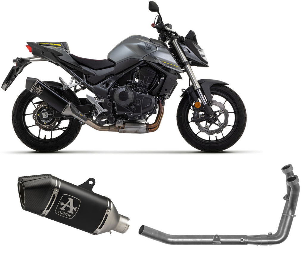 Honda Cb750 Hornet 2023-2024 Exhaust Muffler+manifold Arrow Veloce Titanium Dark Racing - 71003VLN71780MI - ARROW EXHAUSTS