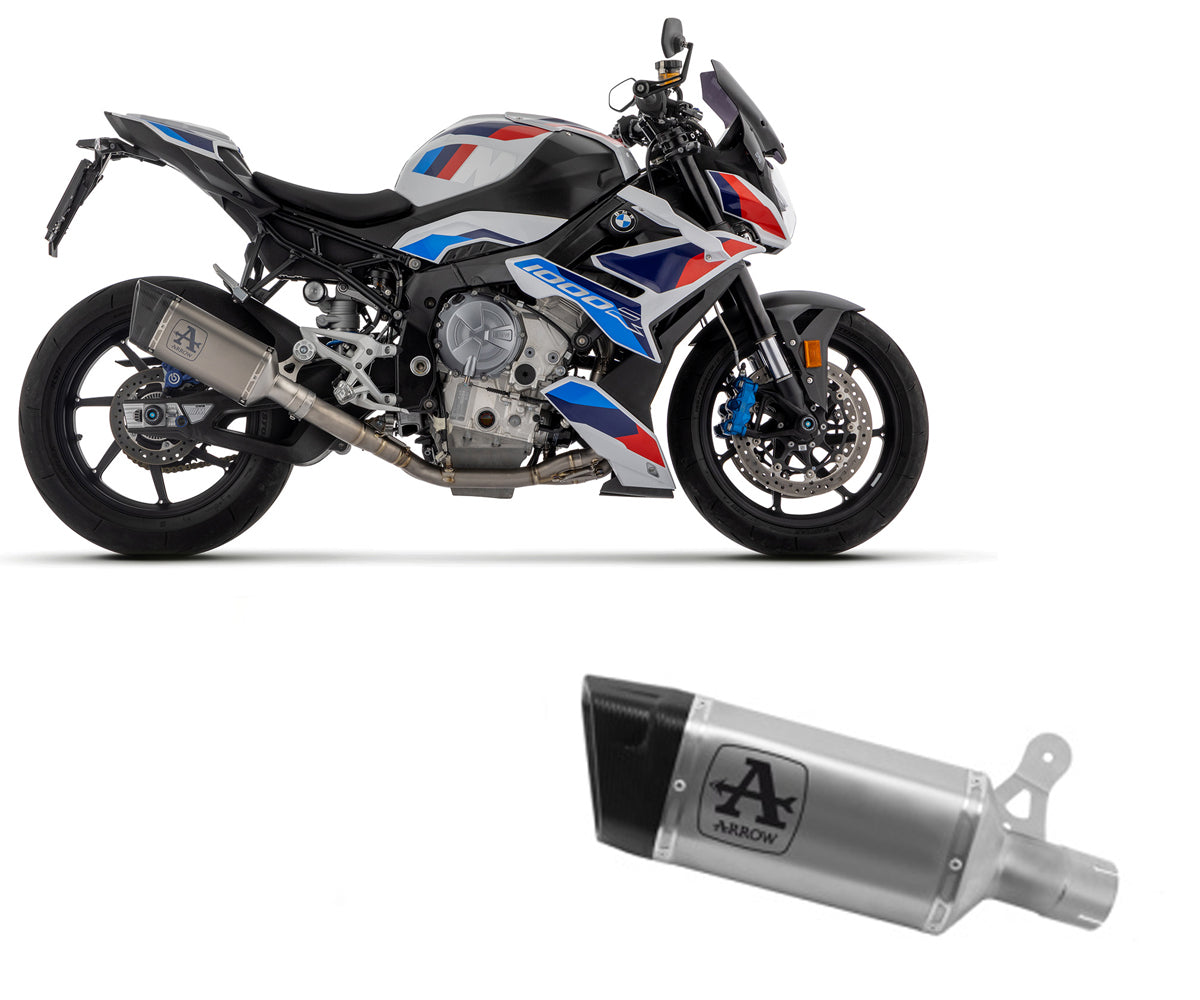 BMW M 1000 R 2023-2024 Exhaust Muffler Arrow In Titanium Racing - 71006PT - ARROW EXHAUSTS