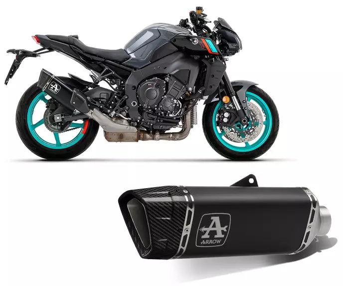 Arrow Yamaha MT-10 Slip-On Exhaust 2022-2024 – Pista Titanium Racing Black