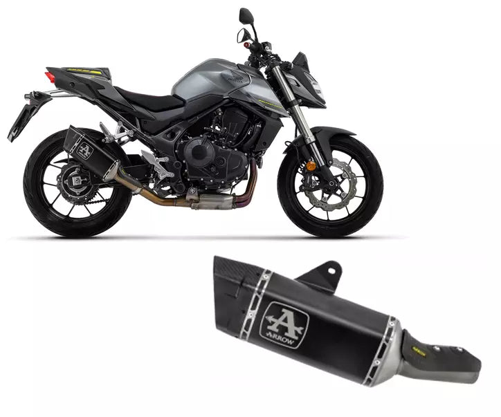 Arrow Honda CB 750 HORNET Slip-On Exhaust 2023-2024 – Pista Titanium Racing Black