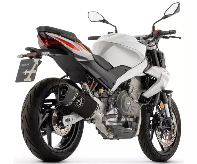 Arrow road use for APRILIA Tuono 457 Full System Exhaust 2025-2026 – Pista Black Aluminium