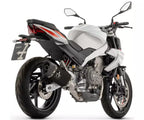 Arrow Aprilia TUONO 457 Full System Exhaust 2025-2026 – Pista Titanium Carbon End Cap Racing Black