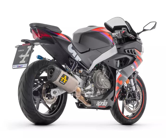 Arrow Aprilia TUONO 457 Full System Exhaust 2025-2026 – Pista Titanium Carbon End Cap Racing