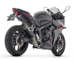 Honda Cbr 650 R 2024-2026 Racing Full System Exhaust Arrow Indy Race Evo Dark Aluminium Carbon End Cap - 71069AKN - ARROW EXHAUSTS