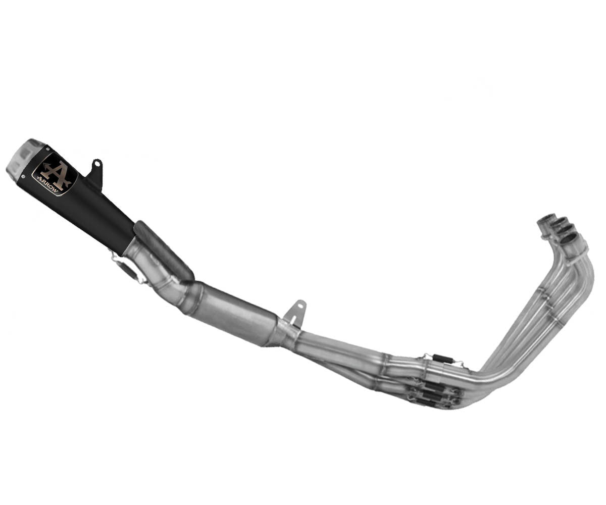 Honda Cbr 650 R 2024-2026 Racing Full System Exhaust Arrow Pro-race Nichrom Dark Inox End Cap - 71069PRN - ARROW EXHAUSTS