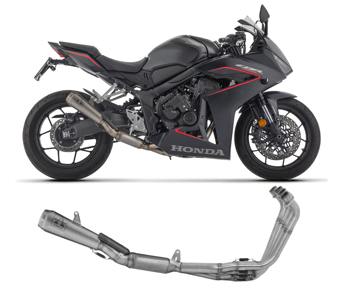 Honda Cbr 650 R 2024-2026 Racing Full System Exhaust Arrow Pro-race Titanium - 71069PR - ARROW EXHAUSTS