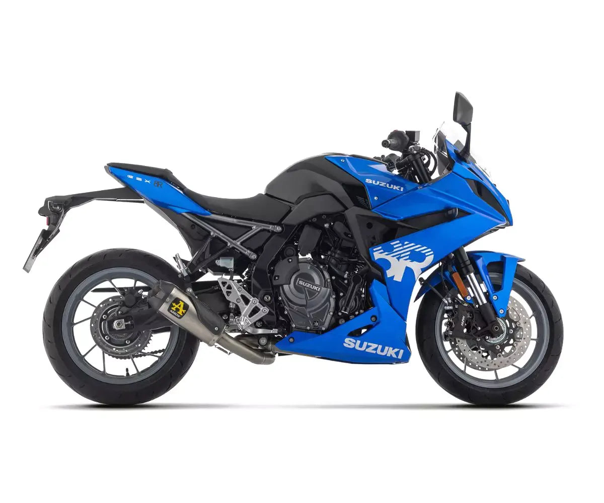 Arrow Works Titanium Carbon End Cap Full System Exhaust for Suzuki GSX-8R / S / S 2024-2026 - ARROW EXHAUSTS