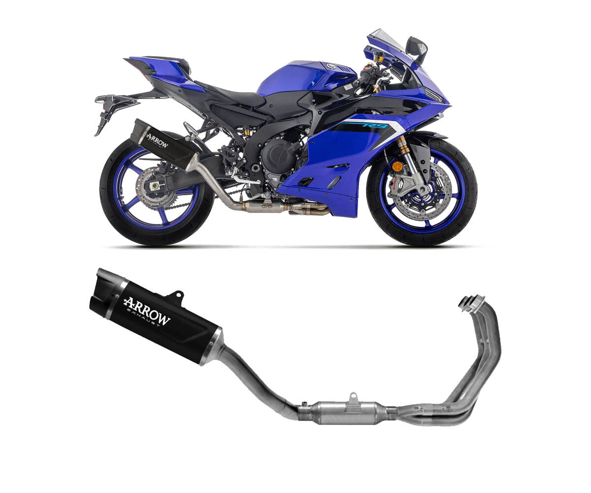 Arrow INDY RACE EVO Dark Aluminium Full Exhaust for Yamaha YZF R9 2025-2026 - ARROW EXHAUSTS