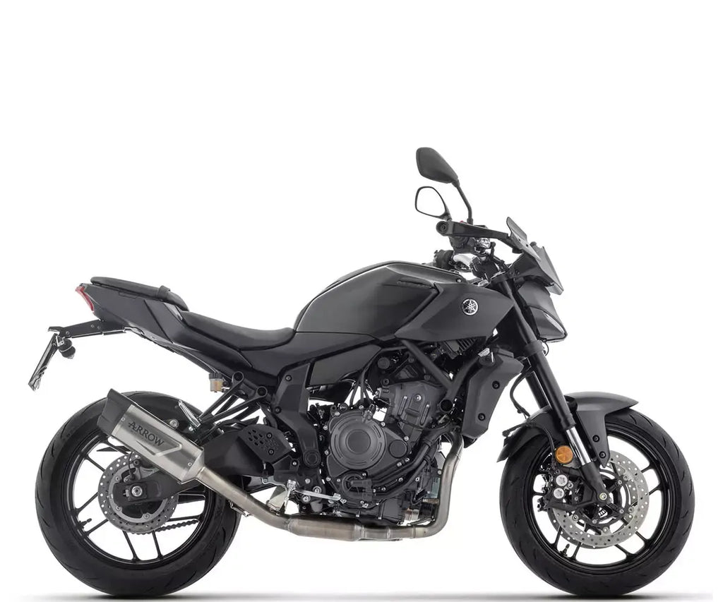 Arrow Indy-Race Titanium / Stainless Steel Exhaust Headers / Carbon End Cap Full System Exhaust for Yamaha MT-07 2025-2026 - ARROW EXHAUSTS