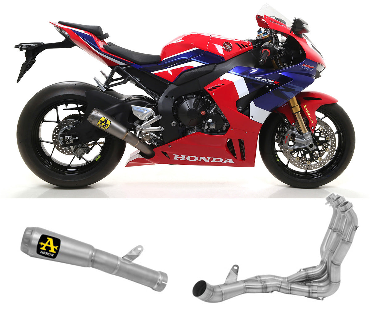 Honda Cbr 1000 Rr-r 2020-2023 Full Exhaust Arrow Pro-race Titanium - 71155PR71736MI - ARROW EXHAUSTS
