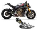 Ducati Streetfighter V4 2020-2023 Exhausts Mufflers Arrow Works Racing Titanium - 71161PKSF - ARROW EXHAUSTS