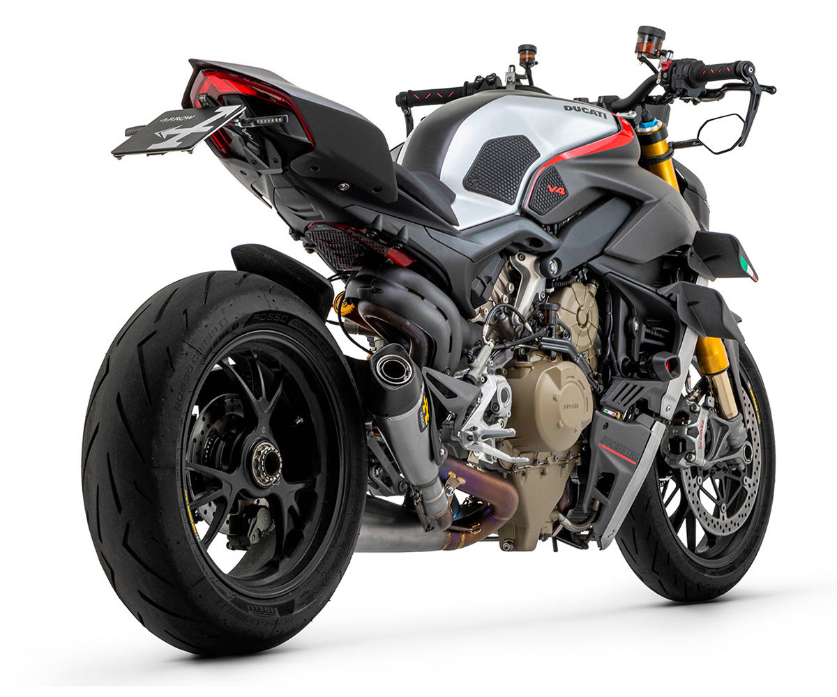 Ducati Streetfighter V4 2020-2023 Exhausts Mufflers Arrow Works Racing Full Titanium - 71162PKSF - ARROW EXHAUSTS