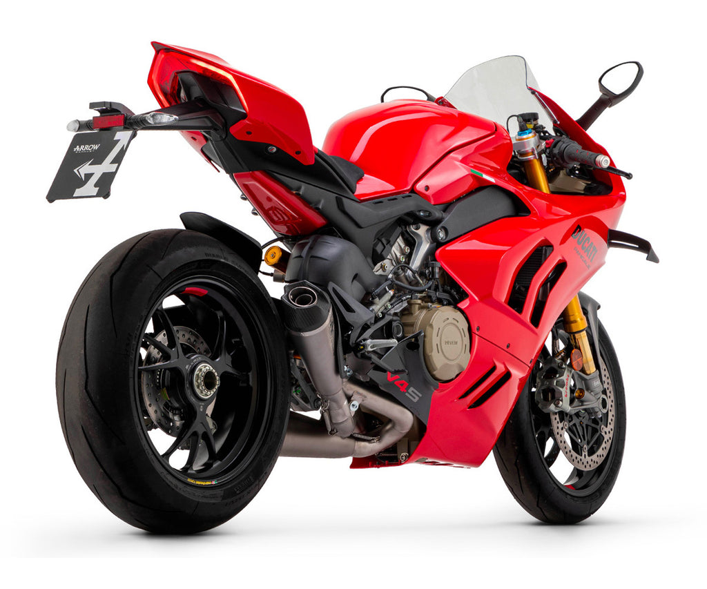 Ducati Panigale V4 2018-2023 Exhausts Mufflers Arrow Works Racing Full Titanium - 71162PK - ARROW EXHAUSTS