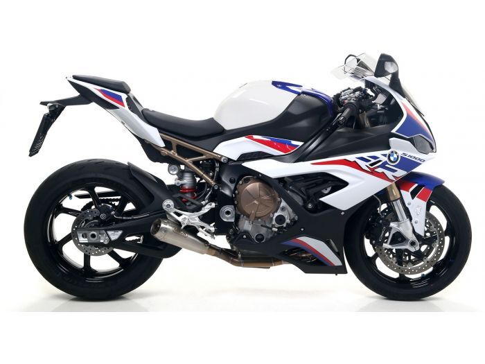 BMW S 1000 Rr 2019-2024 Full kit Arrow Competition Low Titanium Pro Race Collectors Steel Tail Pipe - 71204CP - ARROW EXHAUSTS