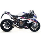 BMW S 1000 Rr 2019-2024 Arrow Titanium Racing Full System Competition Titanium End Cap - 71206CP - ARROW EXHAUSTS