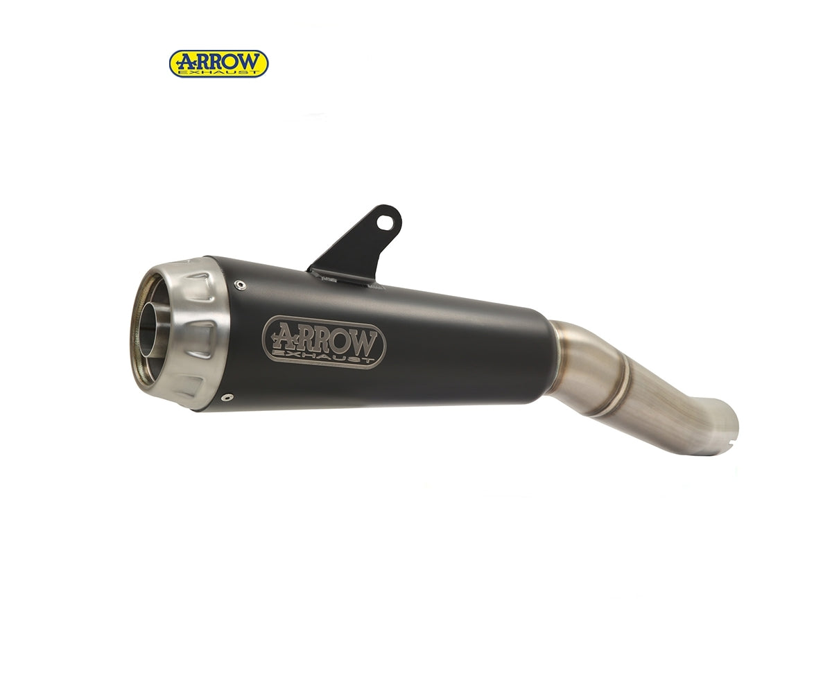 Aprilia Tuono 1100 V4 Factory 2019-2020 Exhaust Muffler Arrow Pro-race Black Nichrom - 71214PRN - ARROW EXHAUSTS