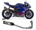 Arrow Yamaha YZF R6 Full System Exhaust 2017-2024 – Indy Race EVO Titanium Carbon End Cap