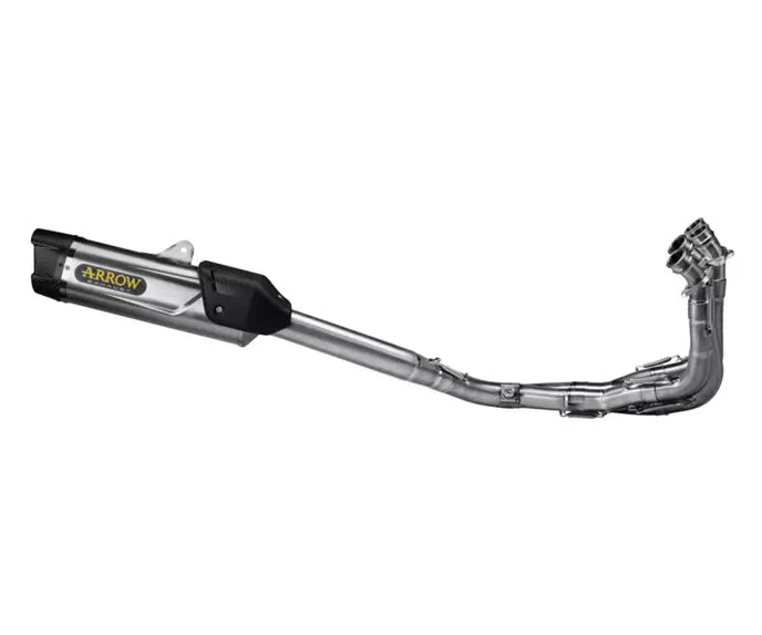 Arrow Yamaha YZF R6 Full System Exhaust 2017-2024 – Indy Race EVO Titanium Carbon End Cap