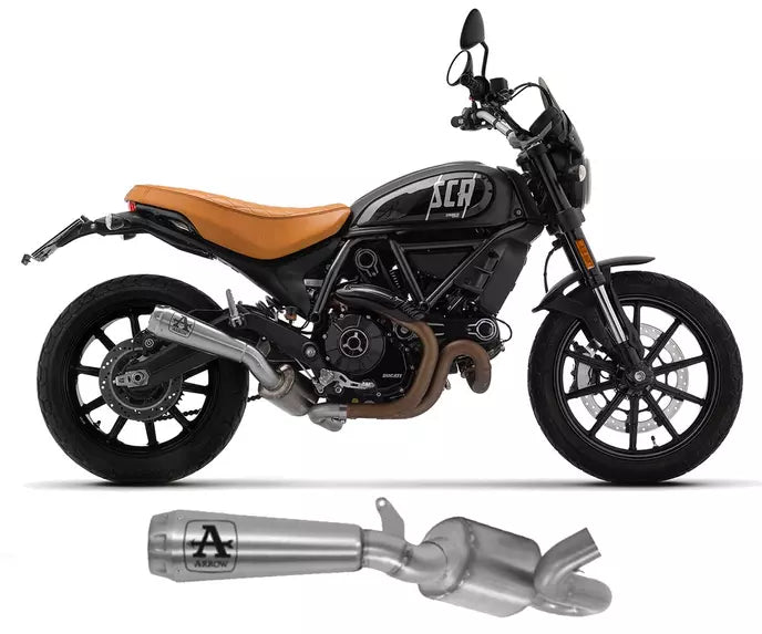 Arrow Ducati SCRAMBLER 800 Slip-On Exhaust + Link Pipe 2021-2024 – Pro-Race