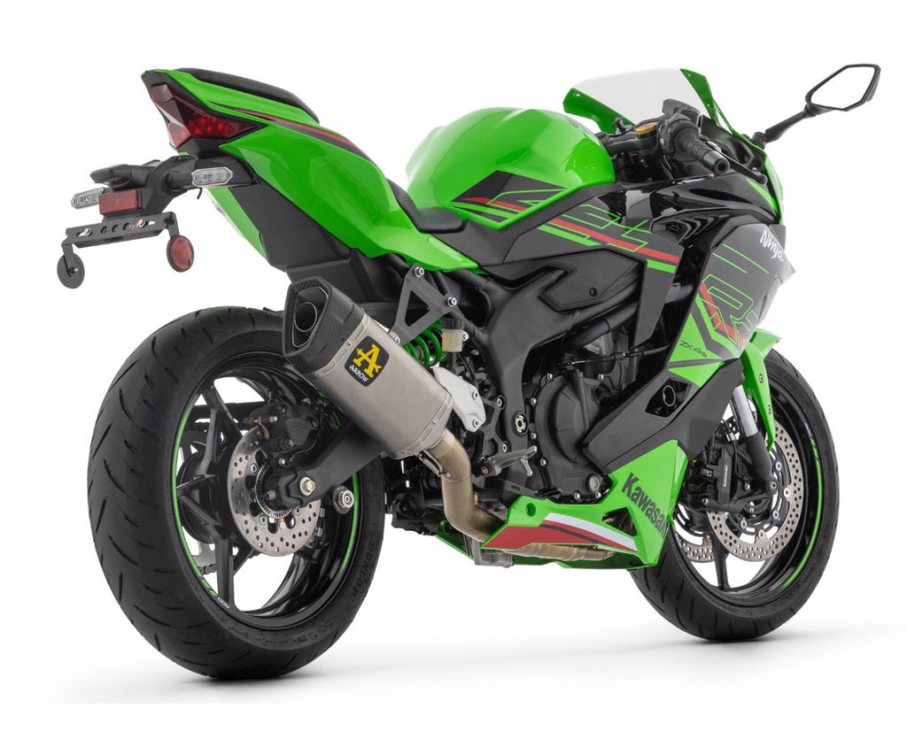 Kawasaki Zx-4r 2024 Full System Exhaust Arrow Competition Steel Collectors - 71233PTZ - ARROW EXHAUSTS