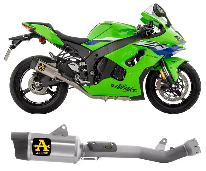 Arrow INDY-RACE Titanium Semi-Complete Exhaust for Kawasaki ZX-10R / RR 2026 - ARROW EXHAUSTS