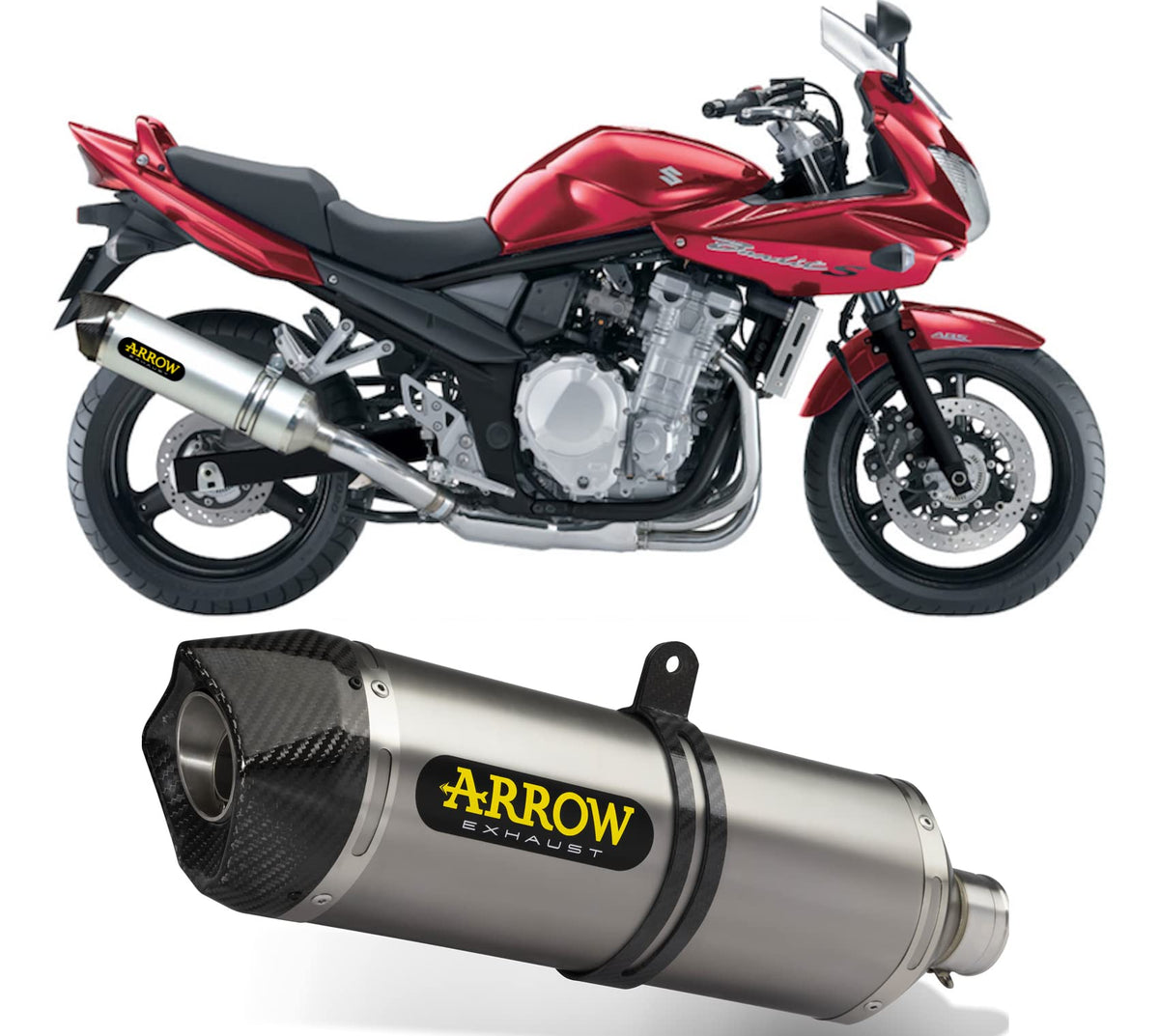 Arrow Suzuki GSF 1250 FA Slip-On Exhaust 2010-2016 – Titanium
