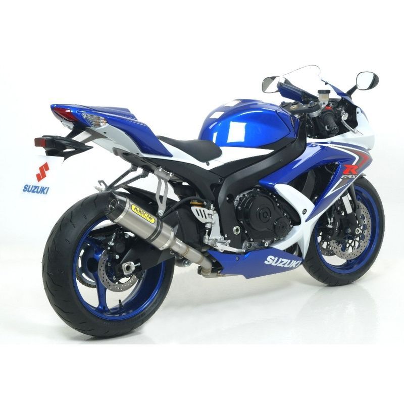 Suzuki Gsx-R 750 2008-2010 Exhaust + Link Pipe Arrow Street Thunder Aluminium - 71381MI71729AK - ARROW EXHAUSTS