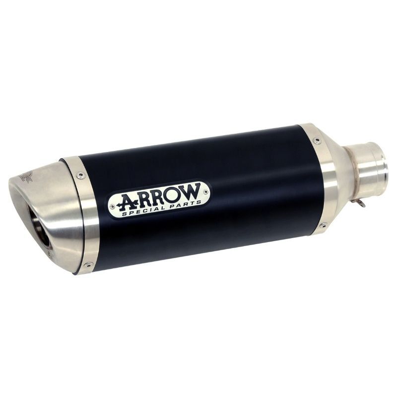 Suzuki Gsx-R 600 2008-2010 Exhaust + Link Pipe Arrow Street Thunder Aluminium Black - 71381MI71729AON - ARROW EXHAUSTS