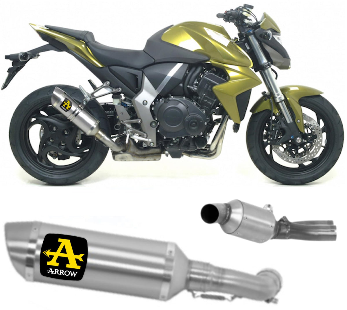 Arrow Honda CB 1000 R Slip-On Exhaust + Link Pipe 2008-2016 – Thunder Aluminium
