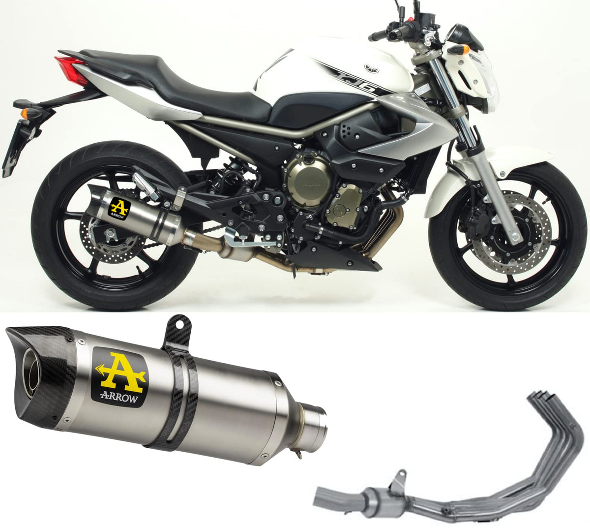 Arrow Yamaha XJ6 DIVERSION Full System Exhaust 2009-2015 – Street Thunder Titanium
