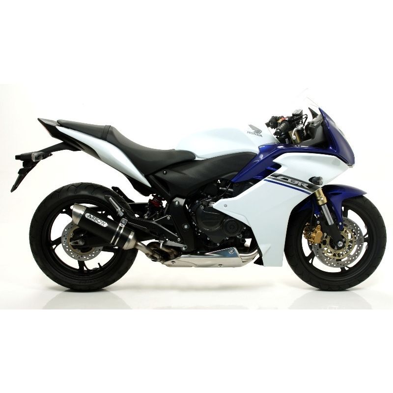 Honda Cbr 600 F 2011-2013 Full Exhaust Arrow Street Thunder Aluminium Black - 71446MI71722AON - ARROW EXHAUSTS