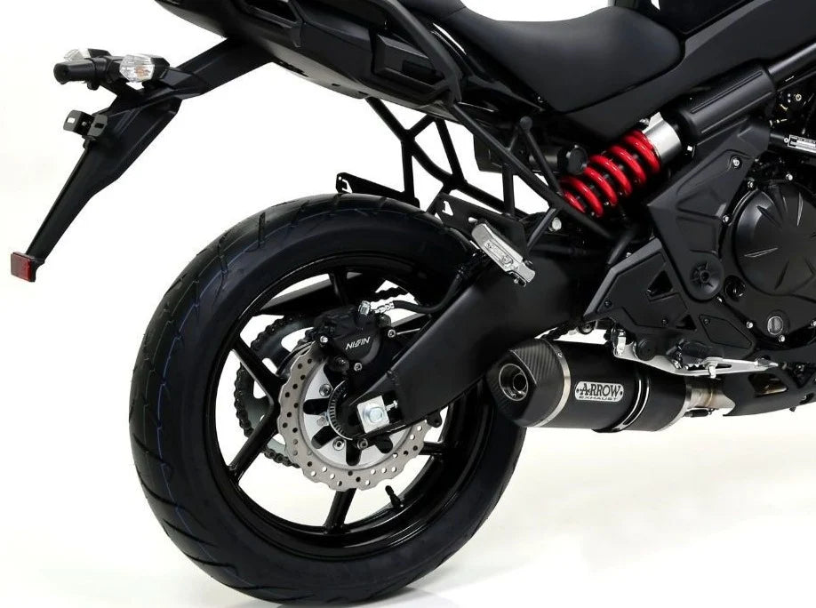 Arrow Kawasaki VERSYS 650 Full System Exhaust 2015-2016 – Race-Tech Black Aluminium Catalytic