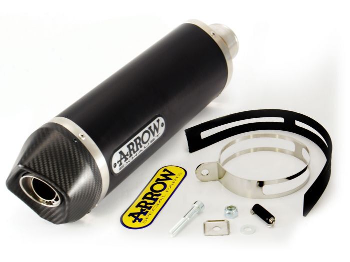 Honda Cbr 500 R 2013-2015 Exhaust + Link Pipe Racing Arrow Race Tech Aluminium Black - 71480MI71804AKN - ARROW EXHAUSTS
