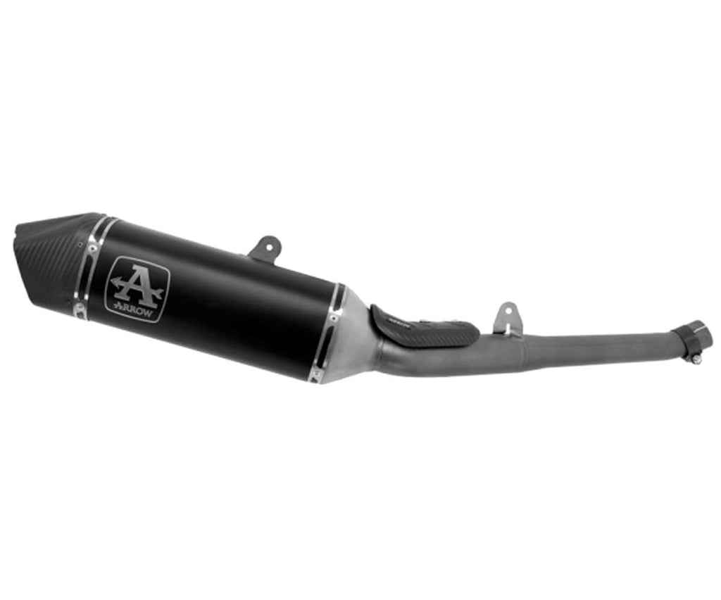 Triumph Street Triple 765 2020-2024 Exhaust Muffler Arrow Veloce Black Aluminum - 71502VAN - ARROW EXHAUSTS