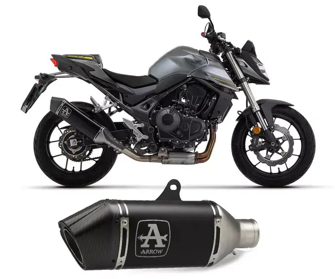 Arrow Veloce Titanium Black Exhaust Muffler for Honda Cb 750 Hornet 2023-2026 - ARROW EXHAUSTS