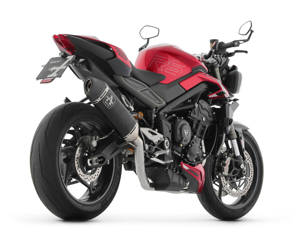 Triumph Street Triple 765 Rs 2023-2024 Complete System Arrow Veloce Dark Aluminium Euro5 - 71505VAN - ARROW EXHAUSTS