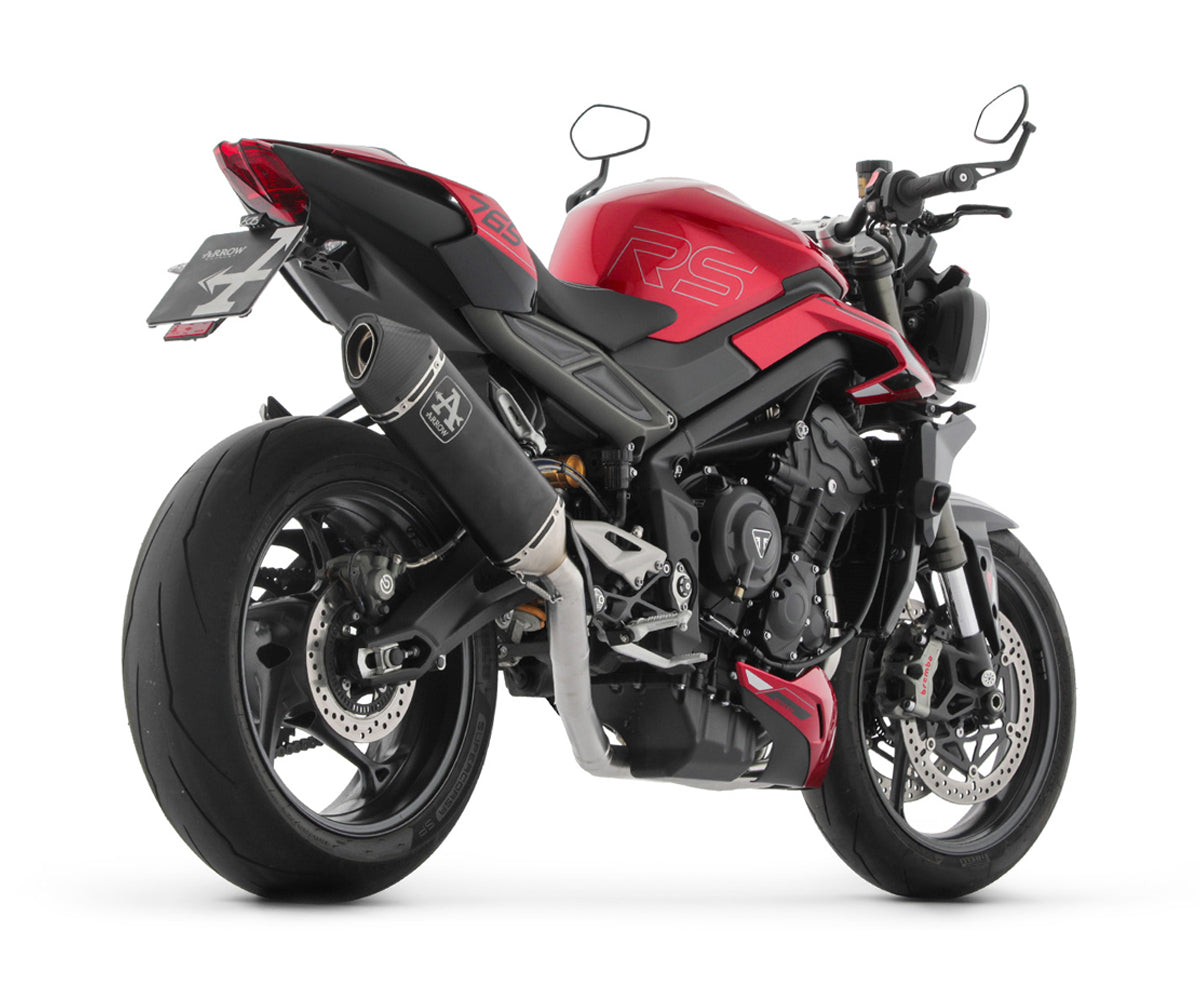Triumph Street Triple 765 Rs 2023-2024 Complete System Arrow Veloce Dark Aluminium Euro5 - 71505VAN - ARROW EXHAUSTS