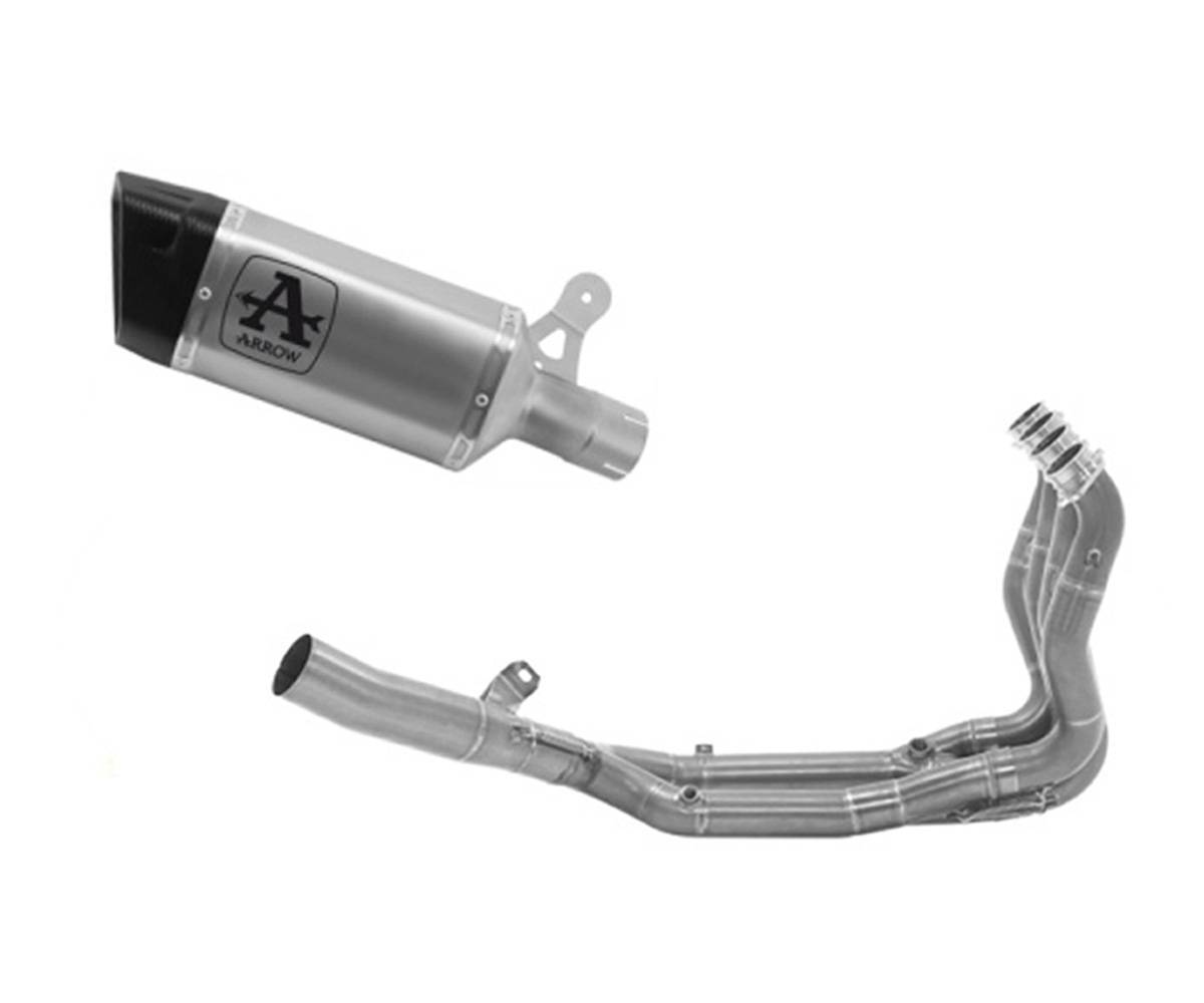 BMW S 1000 R 2021-2024 Full Exhaust Arrow Pista Steel-headers Titanium - 71506PT71718MI - ARROW EXHAUSTS