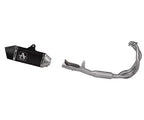 Arrow Dark Aluminium Full System Exhaust Veloce + Exhaust Headers for Kawasaki Ninja 650 / Z650 2024-2026 - ARROW EXHAUSTS