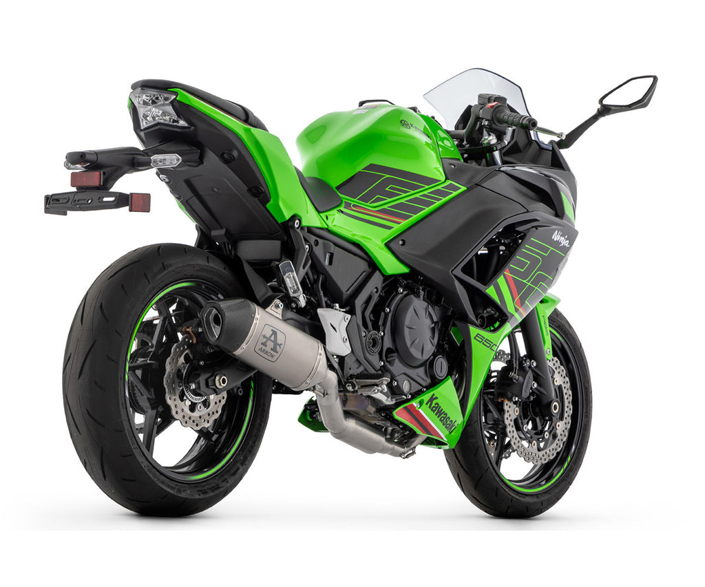 Kawasaki Ninja 650 2024 Full System Exhaust Arrow E5 Veloce Titanium - 71506VL - ARROW EXHAUSTS